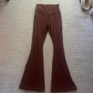 Aerie rose crossover flare leggings!